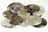 1.9" Polished Smoky Quartz Worry Stones - Photo 2